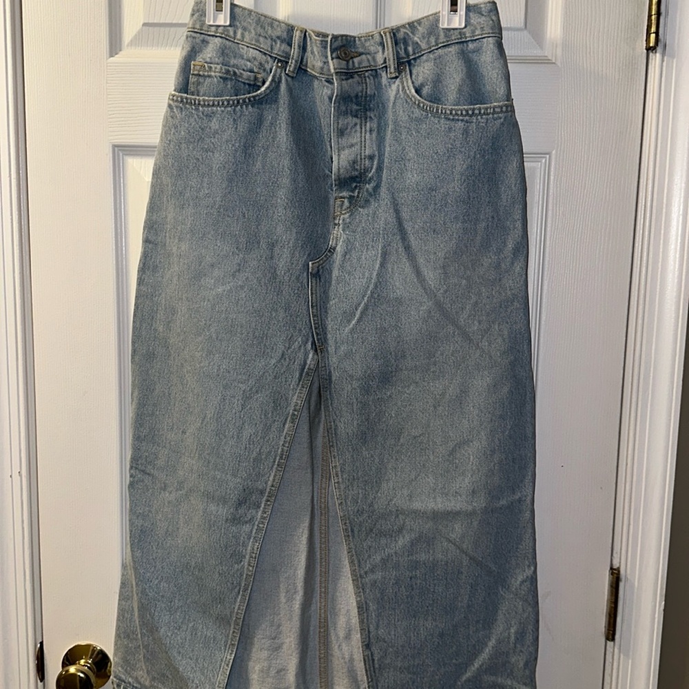 ALLSAINTS Maxi Jean skirt